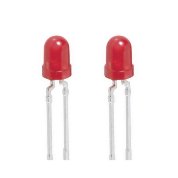 Blink LED 3mm rot selbstblinkend 12-20 mcd 60° 2 Stück (0009)