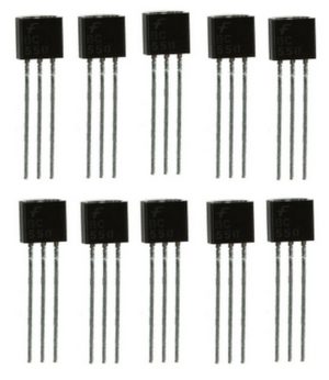 Transistor BC556b PNP 80V 0.1A TO92 10 Stück (0004)