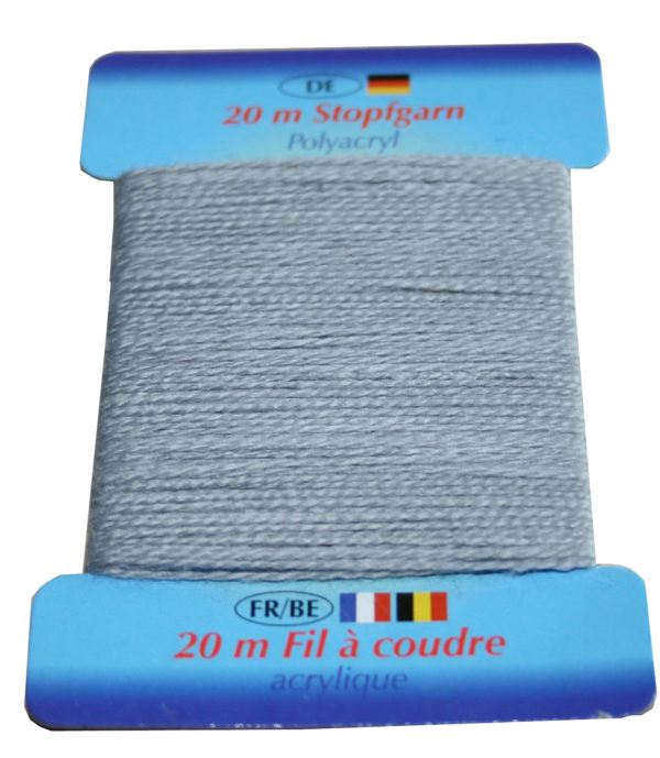 Stopfgarn Stopftwist Polyacryl Ne 10/2 20 m hellgrau (1003)