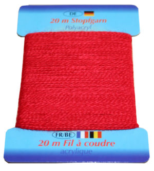 Stopfgarn Stopftwist Polyacryl Ne 10/2 20 m rot (1070)