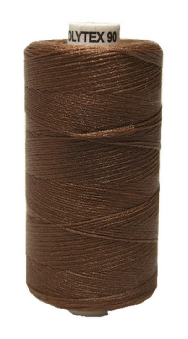 Nähmaschinen Nähgarn 500 m Polyester POLYTEX 16,7x2 braun (0728)