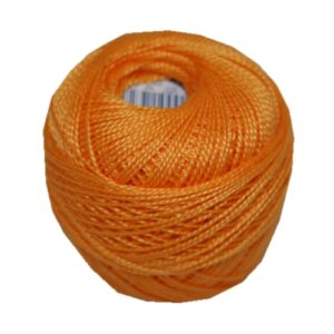 PERLOVKA Kreuzstichgarn Baumwolle Perlgarn 10g 85m orange (1282)