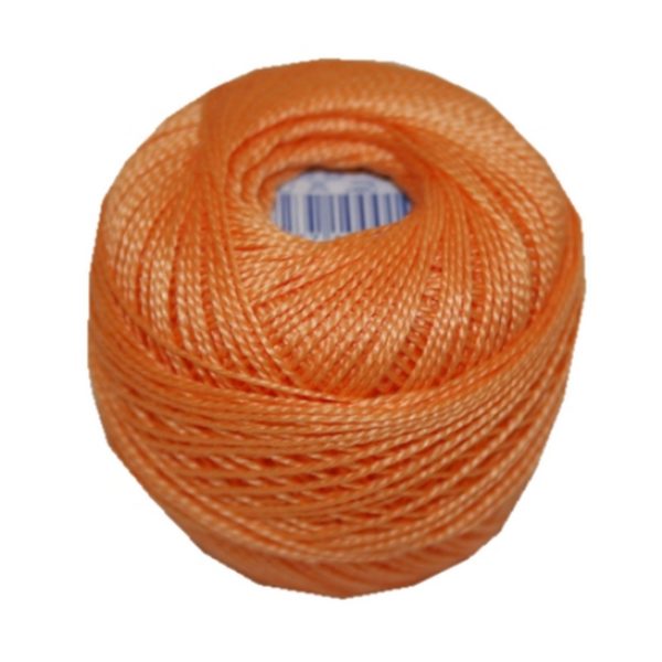 perlovka-kreuzstichgarn-baumwolle-perlgarn-10g-85m-orange-2182 PERLOVKA Kreuzstichgarn Baumwolle Perlgarn 10g 85m orange (2182)
