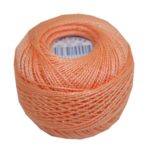 PERLOVKA Kreuzstichgarn Baumwolle Perlgarn 85m orange aprikose(2732)