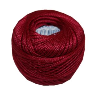 PERLOVKA Kreuzstichgarn Baumwolle Perlgarn 10g 85m bordeaux (3572)