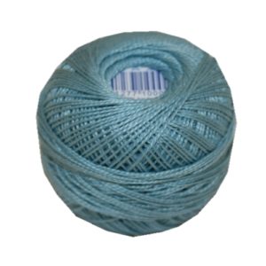 PERLOVKA Kreuzstichgarn Baumwolle Perlgarn 85m türkis mint (5162)