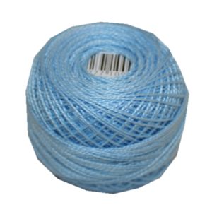 PERLOVKA Kreuzstichgarn Baumwolle Perlgarn 85m hellblau (5242)