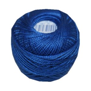 PERLOVKA Kreuzstichgarn Baumwolle Perlgarn 10g 85m blau (5582)