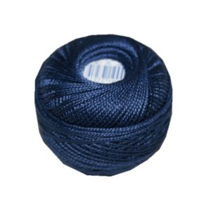 PERLOVKA Kreuzstichgarn Baumwolle Perlgarn 10g 85m blau (5892)