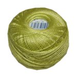PERLOVKA Kreuzstichgarn Baumwolle Perlgarn 10g 85m hellgrün (6052)