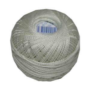 PERLOVKA Kreuzstichgarn Baumwolle Perlgarn 10g 85m hellgrün (6202)