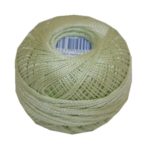PERLOVKA Kreuzstichgarn Baumwolle Perlgarn 10g 85m hellgrün (6212)