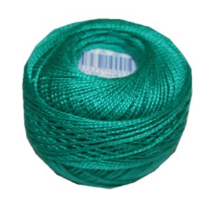 PERLOVKA Kreuzstichgarn Baumwolle Perlgarn 10g 85m mint grün (6572)