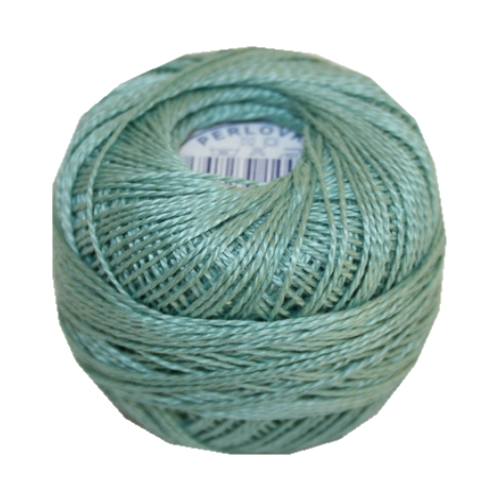 perlovka-kreuzstichgarn-baumwolle-perlgarn-10g-85m-grun-6842 PERLOVKA Kreuzstichgarn Baumwolle Perlgarn 10g 85m grün (6842)
