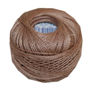 PERLOVKA Kreuzstichgarn Baumwolle Perlgarn 10g 85m beige (7332)