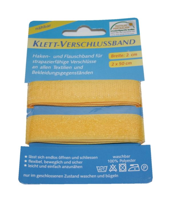 klettband-klettverschluss-2x50cm-2cm-gelb-1007 Klettband Klettverschluss 2x50cm 2cm gelb (1007)