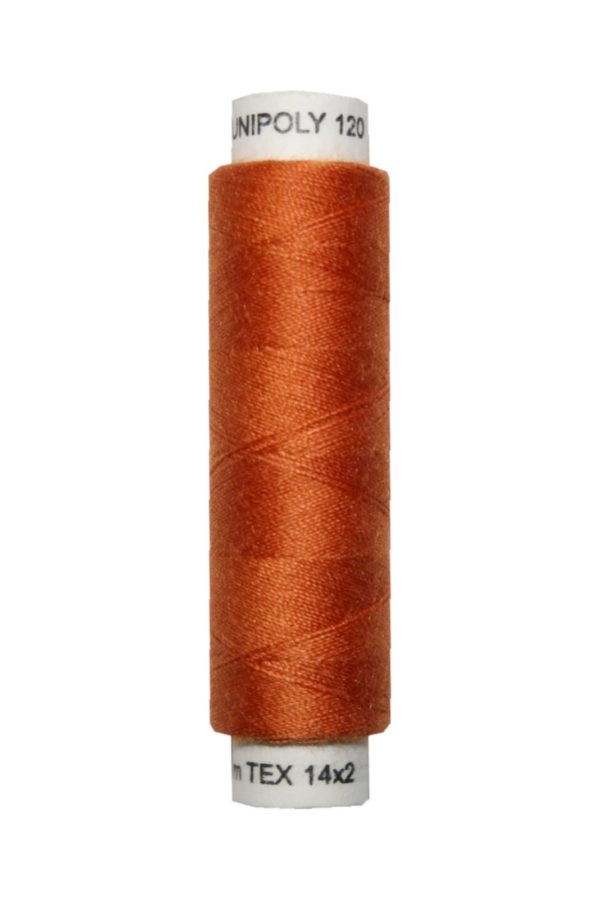 nahmaschinen-nahgarn-100-m-polyester-unipoly-14x2-dunkelrostig-0273 Nähmaschinen Nähgarn 100 m Polyester UNIPOLY 14x2 dunkelrostig (0273)