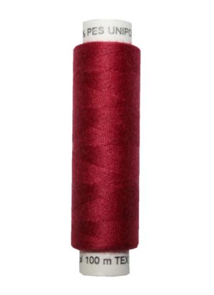 Nähmaschinen Nähgarn 100 m Polyester UNIPOLY 14x2 bordeaux rot (0346)