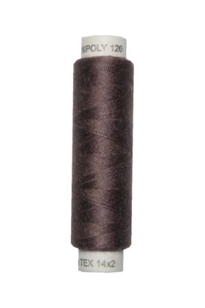 Nähmaschinen Nähgarn 100 m Polyester UNIPOLY 14x2 braun (0475)