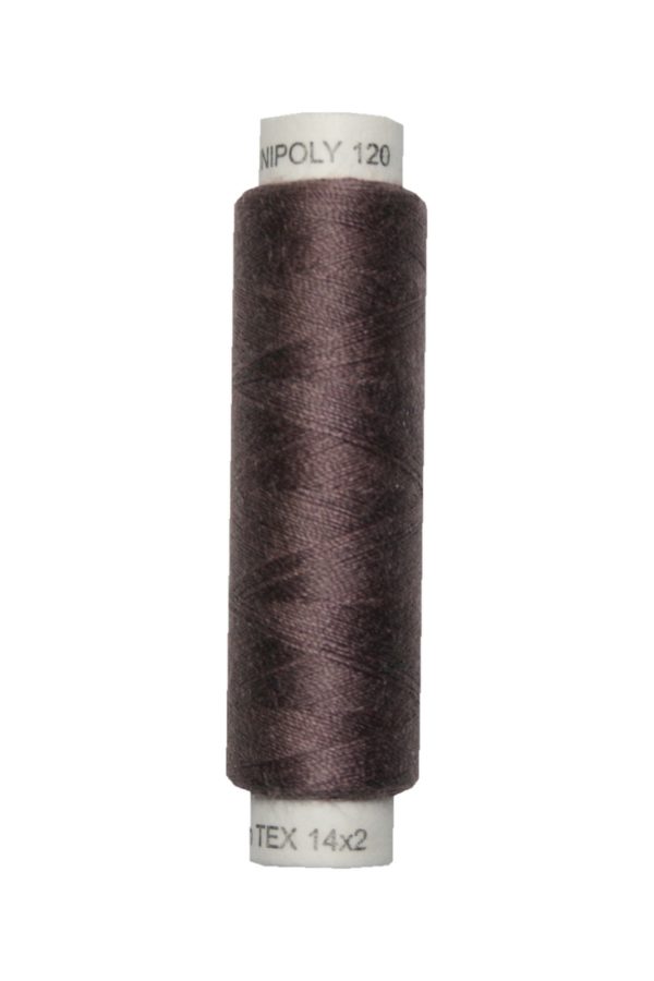 Nähmaschinen Nähgarn 100 m Polyester UNIPOLY 14x2 braun (0475)