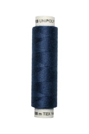 Nähmaschinen Nähgarn 100 m Polyester UNIPOLY 14x2 dunkelblau (0549)