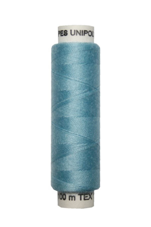 Nähmaschinen Nähgarn 100 m Polyester UNIPOLY 14x2 hellblau (0563)