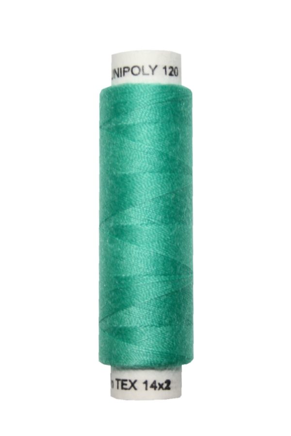 Nähmaschinen Nähgarn 100 m Polyester UNIPOLY 14x2 grün (0666)