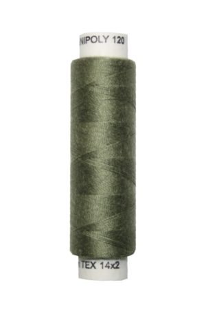 Nähmaschinen Nähgarn 100 m Polyester UNIPOLY 14x2 oliv (0684)