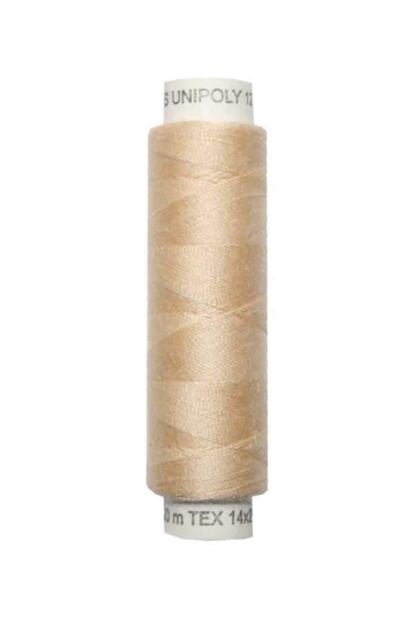 Nähmaschinen Nähgarn 100 m Polyester UNIPOLY 14x2 beige (0713)
