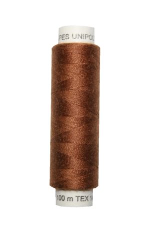 Nähmaschinen Nähgarn 100 m Polyester UNIPOLY 14x2 braun (0727)