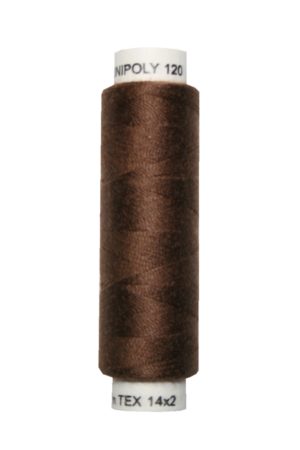 Nähmaschinen Nähgarn 100 m Polyester UNIPOLY 14x2 braun (0728)