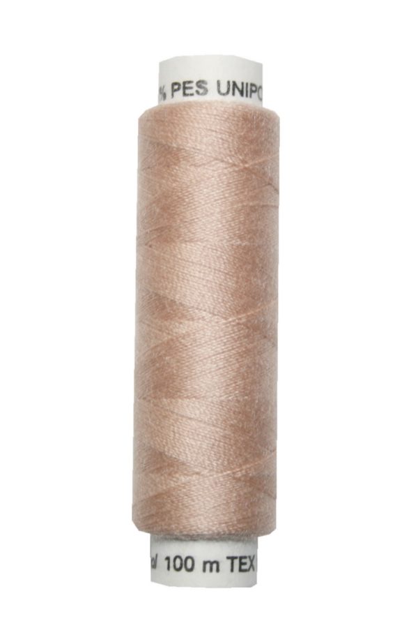 Nähmaschinen Nähgarn 100 m Polyester UNIPOLY 14x2 hellbraun (0740)