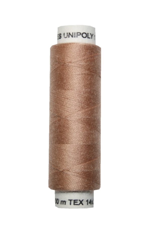 Nähmaschinen Nähgarn 100 m Polyester UNIPOLY 14x2 braun (0741)