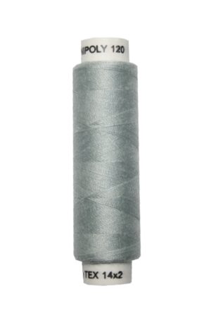 Nähmaschinen Nähgarn 100 m Polyester UNIPOLY 14x2 silbergrau (0863)