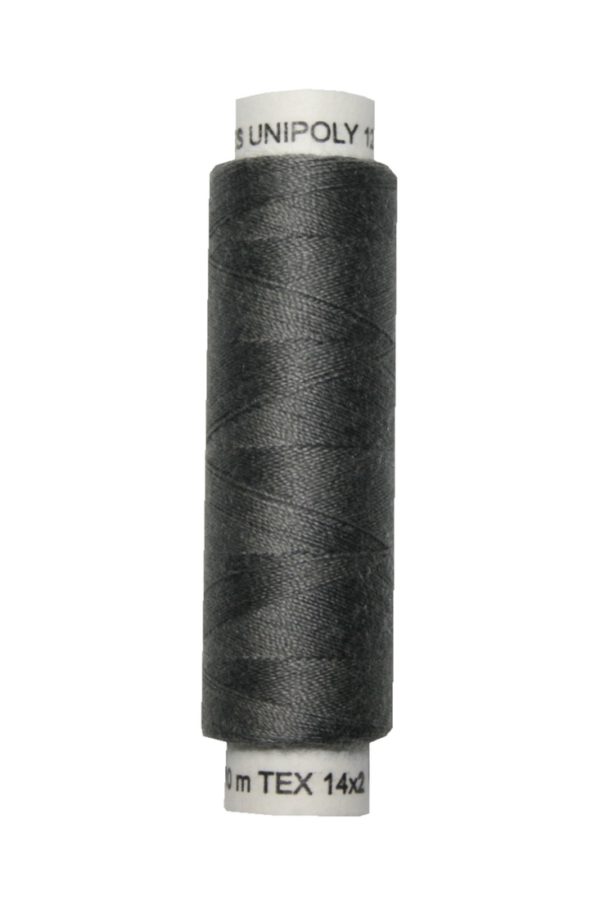 Nähmaschinen Nähgarn 100 m Polyester UNIPOLY 14x2 anthrazit (0878)