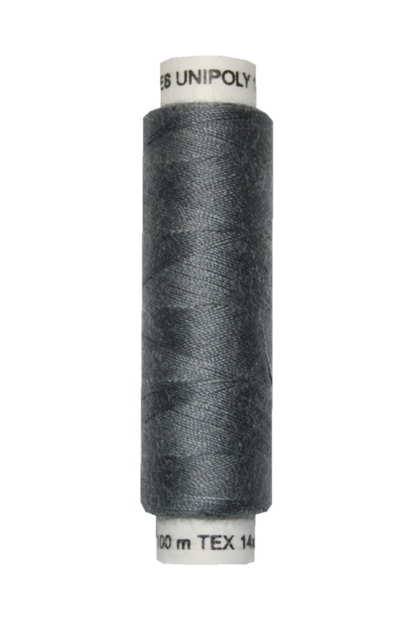 Nähmaschinen Nähgarn 100 m Polyester UNIPOLY 14x2 grau (0887)