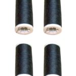 Nähmaschinen Nähgarn 400m 4 x 100m Polyester 40/2 schwarz (1001)