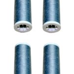 Nähmaschinen Nähgarn 400m 4 x 100m Polyester 40/2 grau (1011)