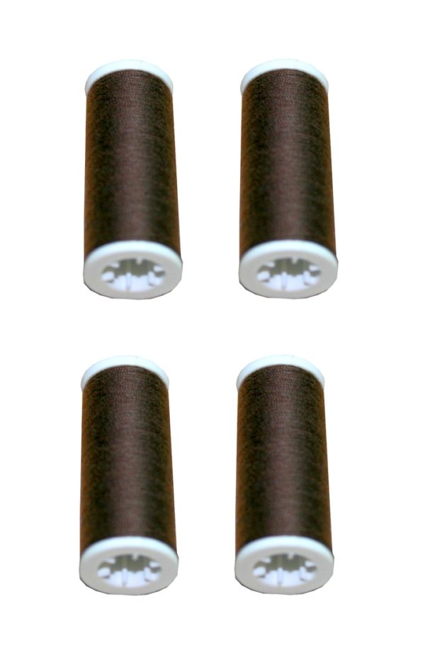Nähmaschinen Nähgarn 400m 4 x 100m Polyester 40/2 braun (1042)