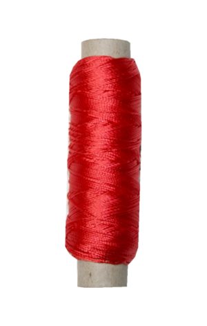 Sattlergarn Zwirn 14x2x3 Polyester 50 m bordeaux weinrot Ø 0,3mm (0007)