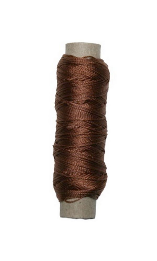 Sattlergarn Zwirn 14x2x3 Polyester 50 m braun Ø 0,3mm (5048)