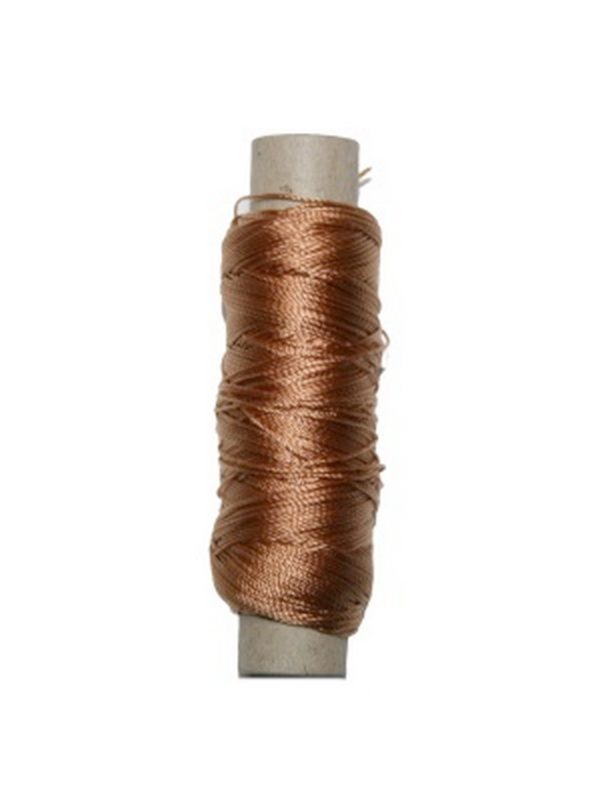 Sattlergarn Zwirn 14x2x3 Polyester 50 m haselnussbraun Ø 0,3mm (5095)