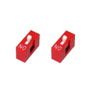 DIP-Schalter Wahlschalter Schalter 2pin 1xON-OFF 2 Stück (0048)