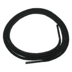 Schuhband Schnürsenkel 1 Paar Baumwolle 60 cm rund schwarz (0002)