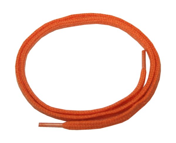 Schuhband Schnürsenkel 1 Paar Baumwolle 50 cm 5 mm flach orange (0006)