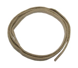 Schuhband Schnürsenkel 1 Paar Baumwolle 60 cm 7 mm flach beige (0018)