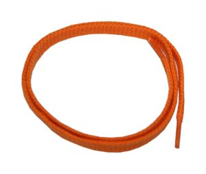 Schuhband Schnürsenkel 1 Paar Baumwolle 50cm flach orange (0106)