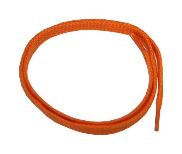 Schuhband Schnürsenkel 1 Paar Baumwolle 50cm flach orange (0106)