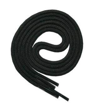 Schuhband Schnürsenkel 1 Paar Baumwolle 50cm rund schwarz (0132)