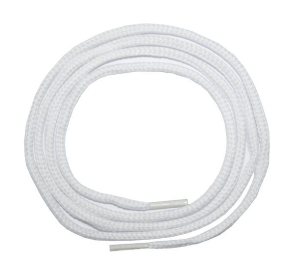 Schuhband Schnürsenkel 1 Paar Polyester 100cm rund weiß (10015)